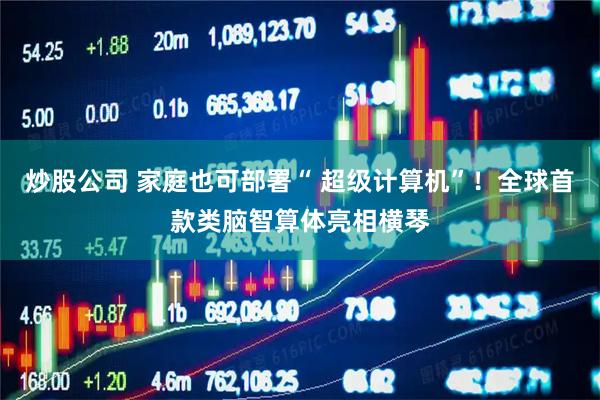 炒股公司 家庭也可部署“ 超级计算机”！全球首款类脑智算体亮相横琴